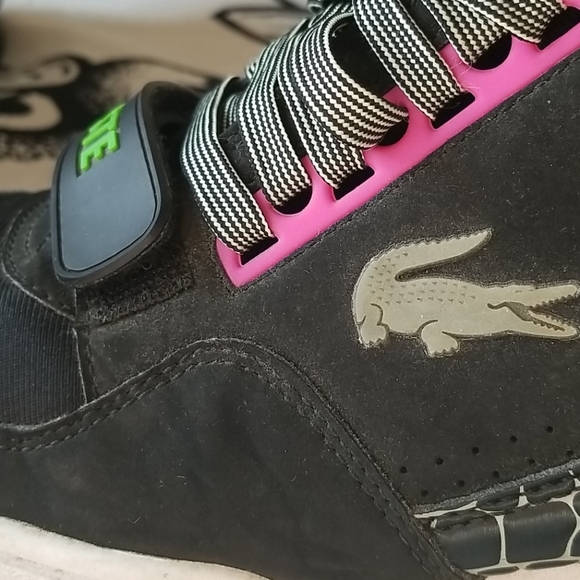 Lacoste High Top Glow in the Dark Sneaker - Picture 5 of 8